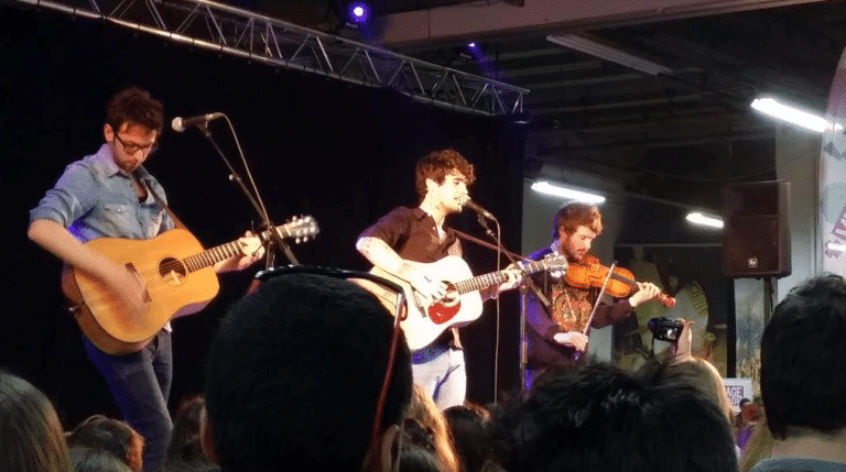 Louis Delort était en show case live au Marché de la Mode Vintage
