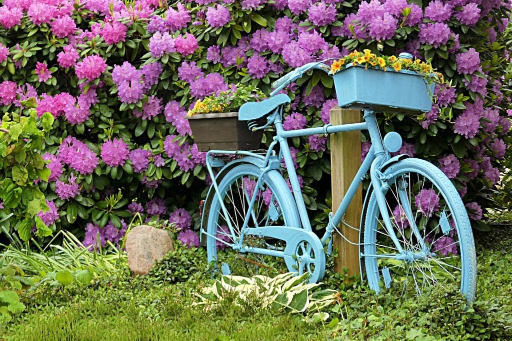 Une touche d’originalité avec le vélo déco jardin