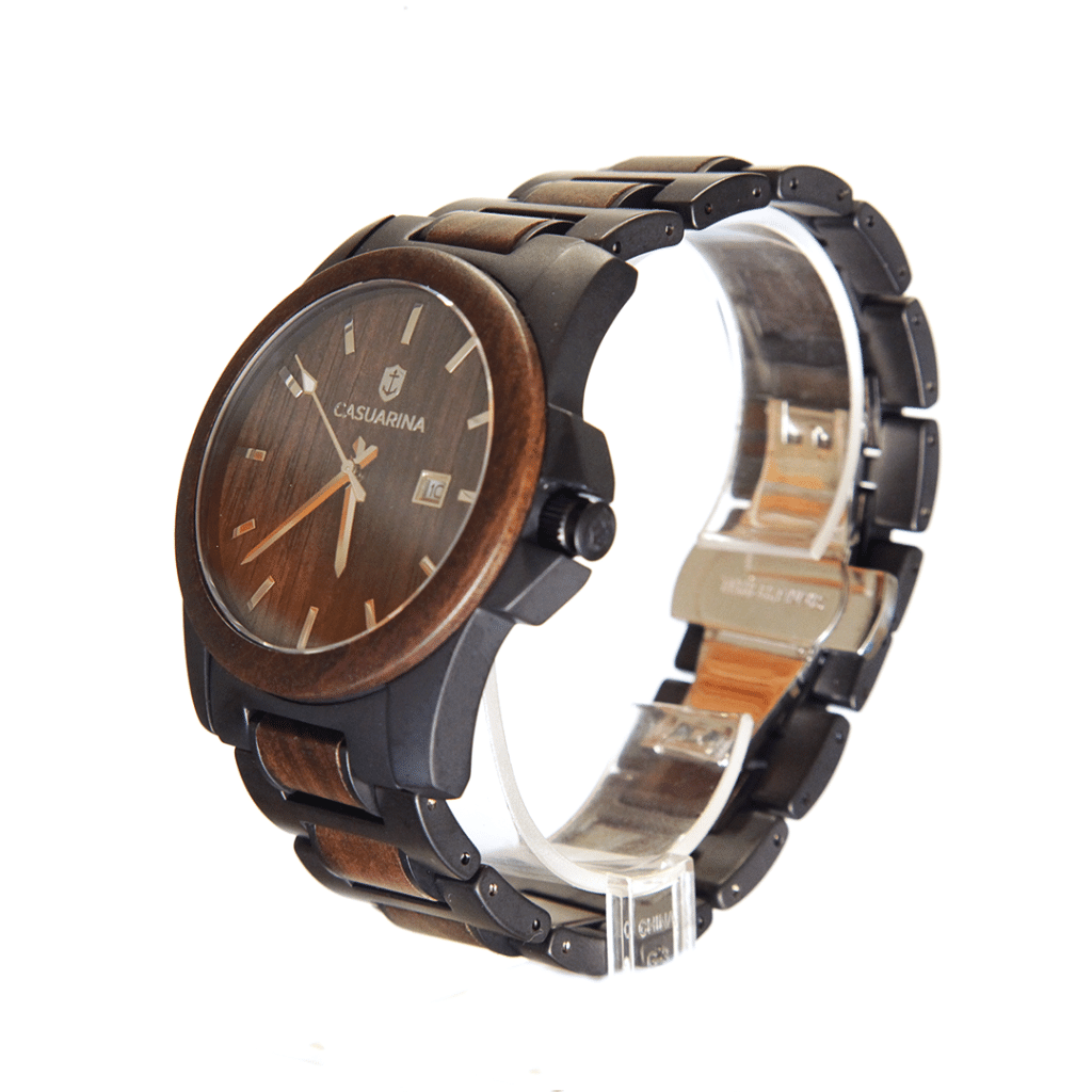 Osez le bois avec la montre Casuarina Javelot Black